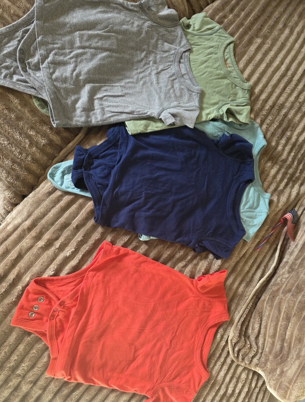 Cat & Jack Onesies With A T-shirt Look Lot Of 5